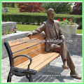 garden bronze sitting man sculpture for sale